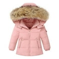 thumbnail image 1 of Odeerbi Toddler Boys Girls Ski Sui Waterproof Snowsuits Winter Down Jacket 2025 Fashion Solid Color Down Jackets Keep Thickening Warm Outdoor Coat Jumpsuit Set Pink 2-3 Years, 1 of 9