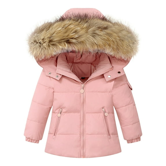 Odeerbi Toddler Boys Girls Ski Sui Waterproof Snowsuits Winter Down Jacket 2025 Fashion Solid Color Down Jackets Keep Thickening Warm Outdoor Coat Jumpsuit Set Pink 2-3 Years