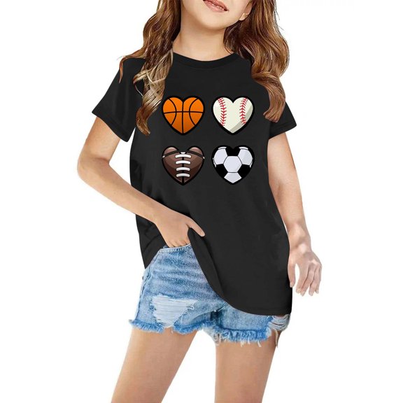 Odeerbi Toddler Boys Girls Summer Cotton T-shirt Fashion Cute Printed Casual Short Sleeve Cotton Tops Shirts Toddler Clothes Black