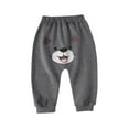 thumbnail image 1 of Odeerbi Toddler Boys Girls Sweatpants Cotton Jogger Pants Cartoon Printed Drop Crotch Pants Child's Baby Printed Long Workout Pants Athletic Pants Cute Pants Dark Gray, 1 of 3