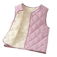 thumbnail image 1 of Odeerbi Toddler Boys Girls Winter Thermal Quilted Puffer Vest Lightweight Down Gilet Vest Warm Padded Jacket Cotton Basic Layering Waistcoat Fall Thickened Shoulders Inner Wear, 1 of 3