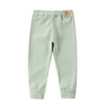 thumbnail image 1 of Odeerbi Toddler Boys Girls Winter Warm Leggings Cotton Long Johns Tights Pants Baby Child's Printed Long Pants Cute Thermal Sweatpants Green, 1 of 6