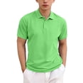thumbnail image 1 of Odeerbi Toddler Boys Golf Shirts Quick Dry Solid Color Lapel Button Short Sleeve Tennis Shirts School Uniform, 1 of 5