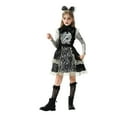 thumbnail image 1 of Odeerbi Toddler Girls Halloween Dresses Role Play Stage Performance Dress Outfits New Pattern Long Sleeve Velvet Court Style Dress Black, 1 of 6