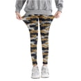 thumbnail image 1 of Odeerbi Kids Girls Leggings Camouflage Stretchy Tights Pants High Waist Camouflage Printed Pants Stretchy Soft Tights Kids Summer School Wearing Brown, 1 of 5