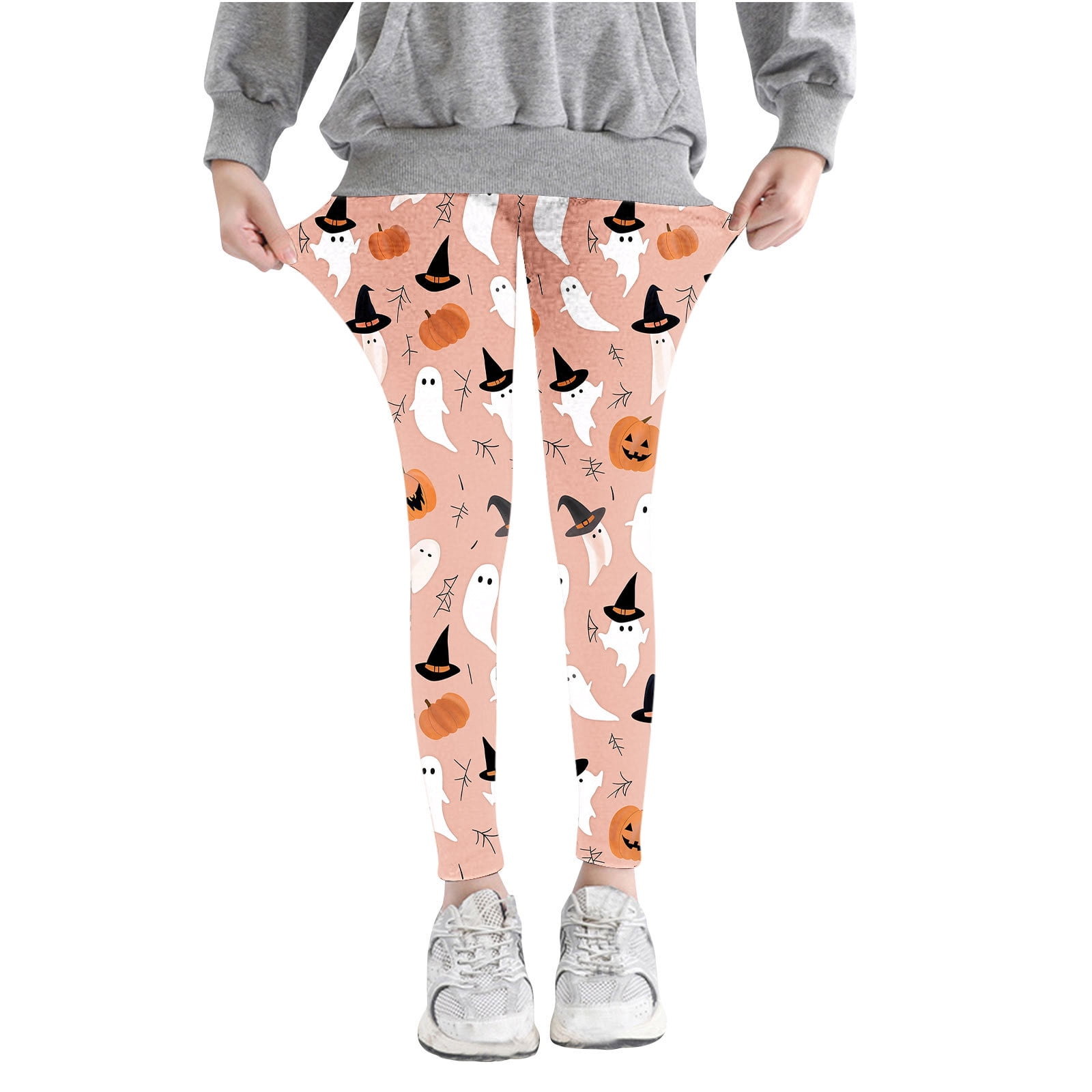 Odeerbi Toddler Girls Leggings Halloween Ghost Print Stretchy