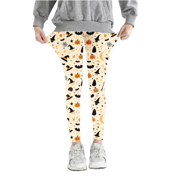 Odeerbi Toddler Girls Leggings Stretchy Tights Pants 3-8 Years Kids Soft Comfortable Leggings Ankle Length Printed Leggings Multicolor