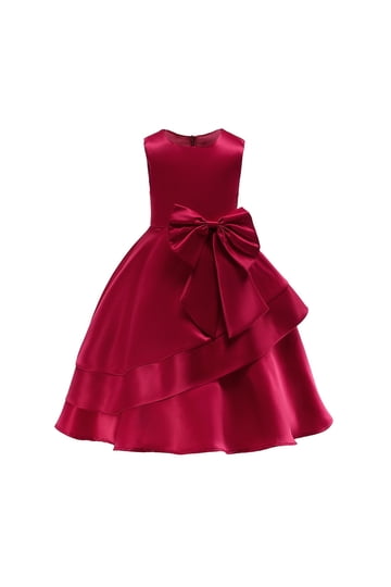 burgundy dress 4t Amazon.com: IZKIZF Girls Embroidery Sleeveless Lace Bowknot Princess  Wedding Tulle Dress Communion Pageant Party Ball Maxi Gown 3-4T Burgundy:  Clothing, Shoes & Jewelry