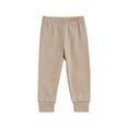 thumbnail image 1 of Odeerbi Toddler Girls Soft Cotton Pajama Pants Fall Winter Thermal Sleepwear Bottoms Toddler Kids Cute Sweet Elasticity Jogger Pants Long Johns Trousers Leggings Toddler Clothes Khaki, 1 of 6