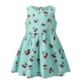 thumbnail image 1 of Odeerbi Toddler Girls Summer Cotton Tank Dress Cute Floral Sun Dress Comfortable Sleeveless A-Line Dress Toddler Girls Clothes, 1 of 3