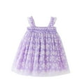 thumbnail image 1 of Odeerbi Toddler Girls Summer Floral Tulle Tutu Dress Tank Dress Cake Puffy Dress Sleeveless Suspender Mesh Casual Sun Dress Toddler Girls Clothes, 1 of 5
