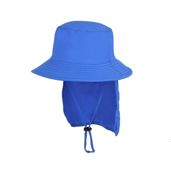 Odeerbi Toddler Hat Boys Girls Bucket Hat Sun Hat for Sun Protection Beach UV Protection Outdoor Hat Children Kids Unisex Essential Sun Cap Blue