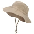 thumbnail image 1 of Odeerbi Toddler Hat Boys Girls Cotton Bucket Hat Summer Sun Hat for Sun Protection Baby 2025 Fashion Cute Solid Color Sunscreen Cap Khaki, 1 of 8
