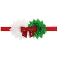 thumbnail image 1 of Odeerbi Toddler Headbands Baby Boys Girls Cute Headbands with Bows Christmas Headband Two Raw-edged Flowers Glitter Bowknot Elastic Hairband Kids Hair Accessories, 1 of 5