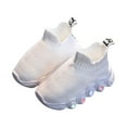 thumbnail image 1 of Odeerbi Toddler Infant Baby Girls Boys Illuminated Socks Shoes Flying Knit 2025 Casual Shoes White, 1 of 5