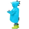 thumbnail image 1 of Odeerbi Toddler Kids Boys Girls Raincoats Dinosaur Waterproof Rain Jacket Cartoon Hooded Rain Poncho Baby Children Reusable Lightweight Rainwear Blue, 1 of 6