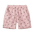 thumbnail image 1 of Odeerbi Toddler Kids Boys Quick Dry Swim Trunks Hawaiian Beach Shorts Summer Tropical Print Beach Board Shorts Children Girls Vacation Sports Shorts Pink, 1 of 6
