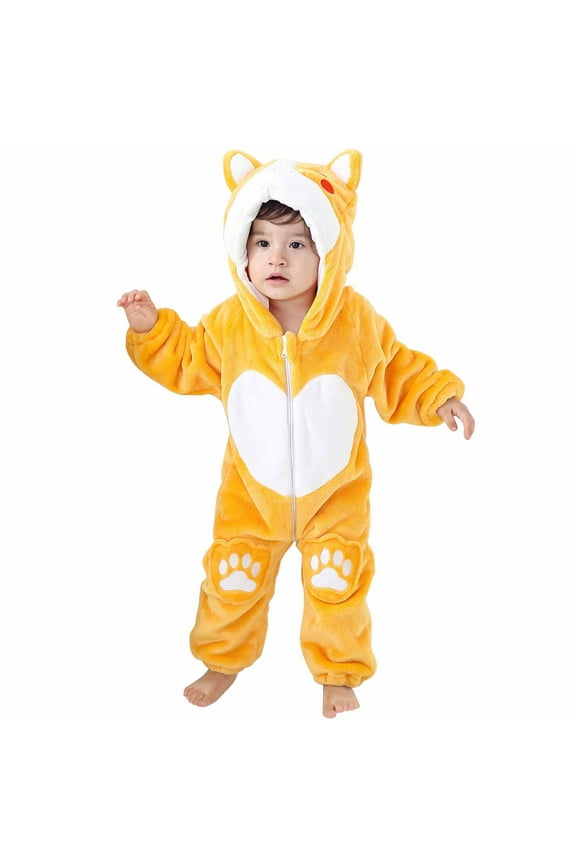 Toddler Pajamas Autumn Winter Infant Baby Unisex Child Pajama Plush Onesie One-piece Sloth Animal Outfit Black