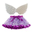 thumbnail image 1 of Odeerbi Toddler Skirt Kids Girls Tulle Tutu Skirt Sequin Skirt Party Dance Skirt with Wing Sets Gray, 1 of 3