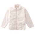 thumbnail image 1 of Odeerbi Toddler Winter Coat Kids Boys Girls Outerwear Jackets Baby 2024 Fashion Cute Solid Color Windproof Pocket Zipper Jacket Keep Warm Coat White, 1 of 4