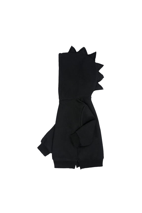 Toddler Winter Coat Kids Boys Girls Outerwear Jackets Spring Hoodies Dinosaur Baby Hoody Children Pullover Black