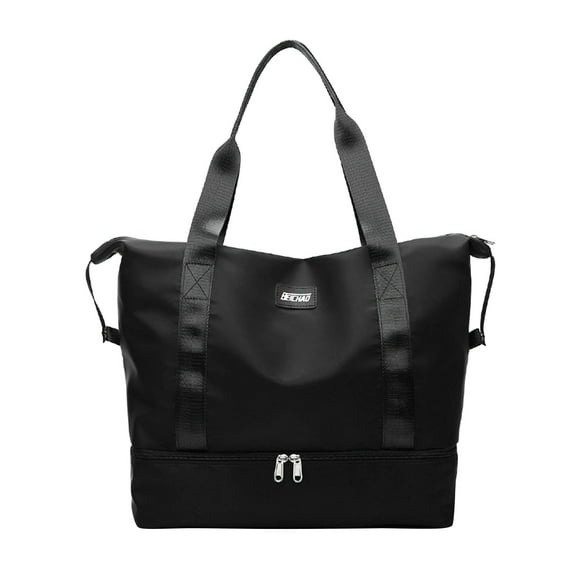 Odeerbi Tote Bag for Women Travel Bag Fitness Portable Lightweight Ready-to-birth Bag Can Be Set With Trolley Case Large-capacity Luggage Storage Bag Rose Gold