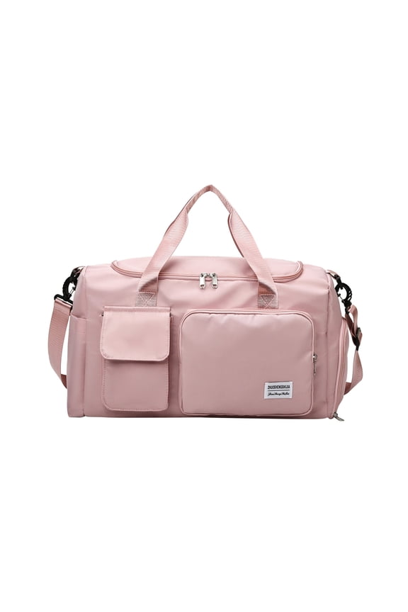 Travel Bag Carry On Luggage Bags Fashion Dry Wet Separation Waterproof Large Capacity Portable Satchel Luggage Bag Gray