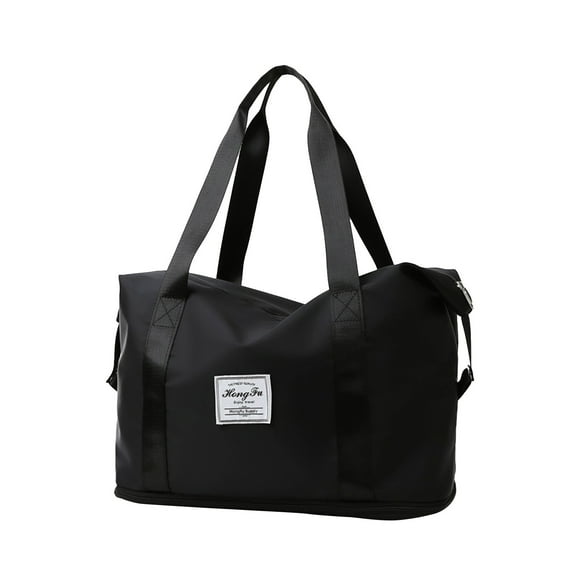 Odeerbi Travel Bag Carry On Luggage Bags Foldable and Expandable Waterproof Dry and Wet Separation Bag Purple