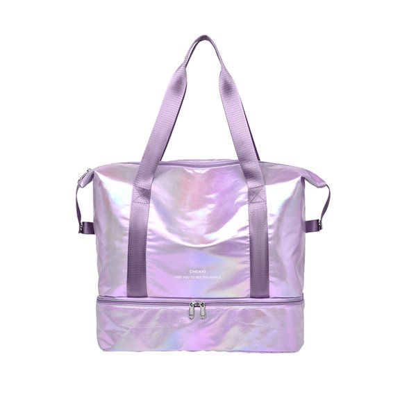 Odeerbi Travel Bag Carry On Luggage Bags Ladies Fashion Dry Wet Separation Waterproof Large Capacity Portable Satchel Luggage Bag Pink
