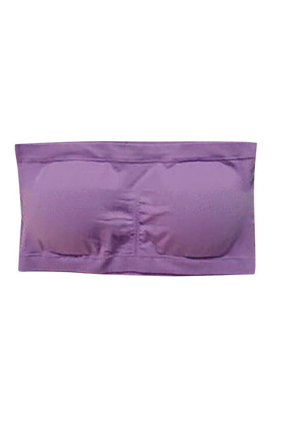 Tube Tops for Women 2025 Strapless Bras One-Piece Bra Everyday Underwear Polishing Bra Beige