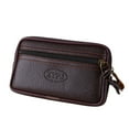 thumbnail image 1 of Odeerbi Wallet Coin Purses for Men Vintage Pure color Leather Messenger Bag Coin Bag Phone Bag Clutch Waist Bag Coffee, 1 of 3