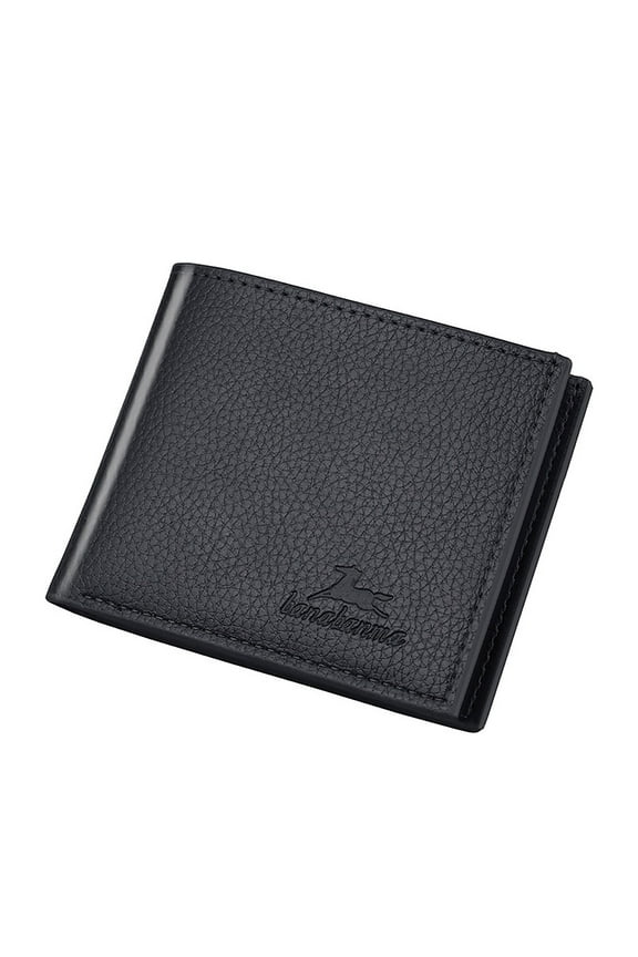 Wallet for Men Coin Purses Men's Wallet Short Vertical Ultra-Thin Wallet Bank Card Card Package Small Purse black