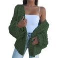 thumbnail image 1 of Odeerbi Winter Cardigan Sweaters For Women Fashion Casual Long Sleeve Warm Sweater Green, 1 of 4