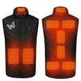 thumbnail image 1 of Odeerbi Winter Warm Heated Vest for Men Women USB Rechargeable Heated Jacket with 9 Heating Zones Lightweight Butterfly Print USB Plus Size Heated Windproof Coat Black without Power Bank, 1 of 9