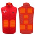 thumbnail image 1 of Odeerbi Winter Warm Heated Vest for Men Women USB Rechargeable Heated Jacket with 9 Heating Zones Lightweight Butterfly Print USB Plus Size Heated Windproof Coat Red without Power Bank, 1 of 8