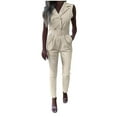 thumbnail image 1 of Odeerbi Women Jumpsuit Rompers Overalls Trendy Bandage Solid Cold Shoulder Suspender Cami Pants Pockets Jumpsuit White, 1 of 9
