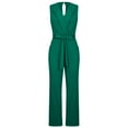 thumbnail image 1 of Odeerbi Women Jumpsuit Rompers Overalls Trendy Bandage Solid Cold Shoulder Suspender Cami Pants Zipper Jumpsuit Green, 1 of 8