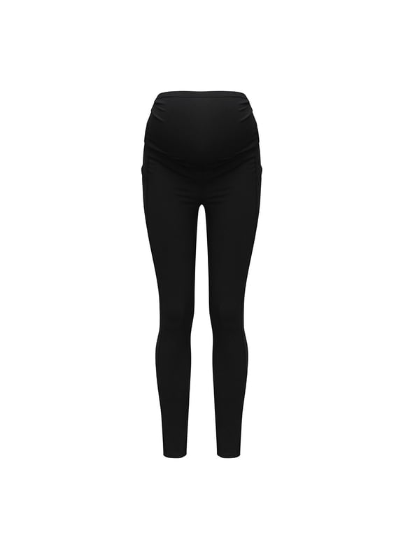 Women Maternity Pants Leggings Seamless Yoga Pants Stretch Pregnancy Trousers XL