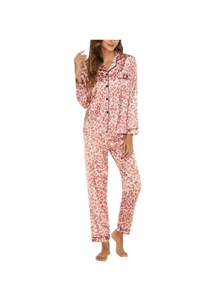 MRULIC pants for women Women's Casual Pajamas Set Soft Warm Sweatersuit  Sets Warm Zippper Top Sport Pant Suit For WinterWomen Pajama Sets Pink + XL  