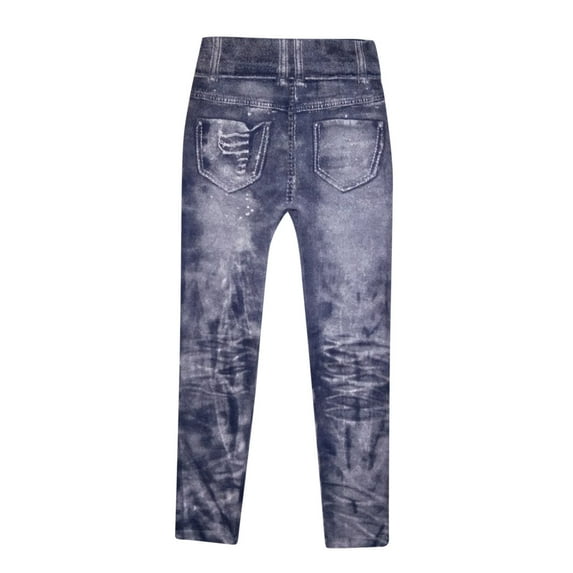 Odeerbi Women Pants Leggings Ultra Soft Classic Denim Jean Leggings 2025 Casual Pants Imitation Denim Super Elastic Ladies Slim Trousers Gray