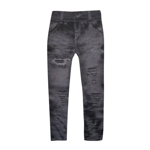 Odeerbi Women Pants LeggingsClassic Denim Jeans Leggings 2025 Casual Pants Imitation Denim Super Elastic Ladies Slim Trousers Black