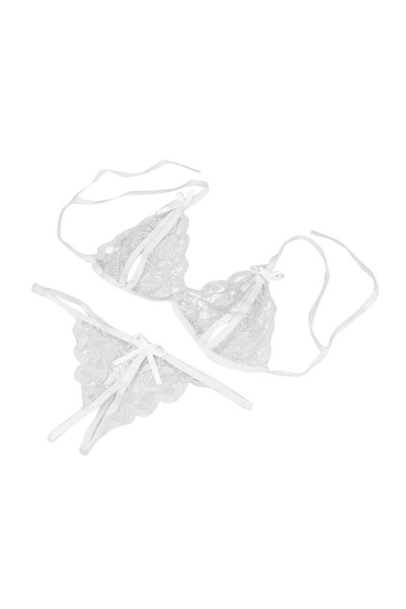 Women's Lingerie Set 2025 Valentine's Day Lady Sexy Lingerie Lace Underwear Sleepwear G-string Lingerie White