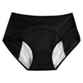 thumbnail image 1 of Odeerbi Women's Period Underwear Menstrual Postpartum Absorbent Panties Teens Girls Leak Proof Briefs High Waist Oversized Underwear Breathable Solid Color Briefs, 1 of 3