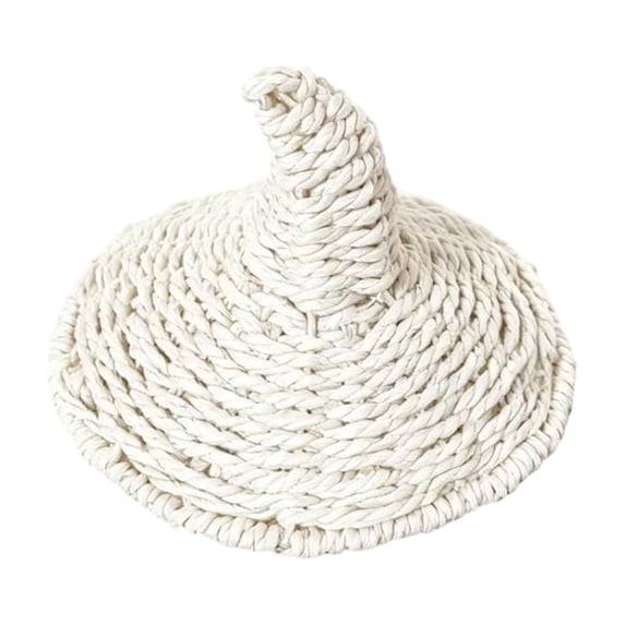 Odeerbi Womens Halloween Witch Hat Wide Brim Curved Pointed Tall Straw Hat Party Dress Up Accessory
