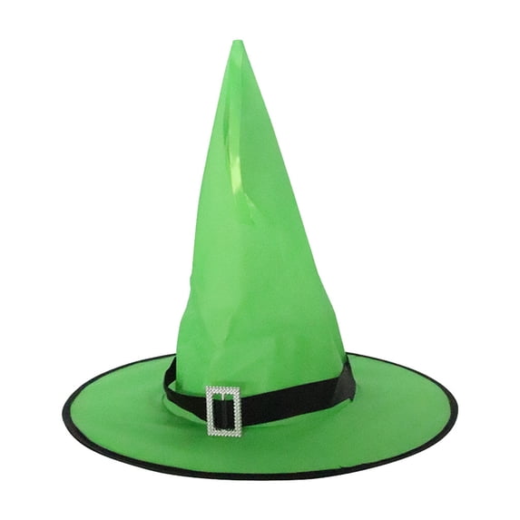 Odeerbi Womens Halloween Witch Hat Wide Brim Pointed Tall Hat Party Dress Up Accessory