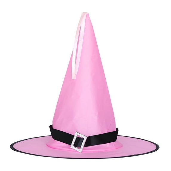 Odeerbi Womens Halloween Witch Hat Wide Brim Pointed Tall Hat Party Dress Up Accessory