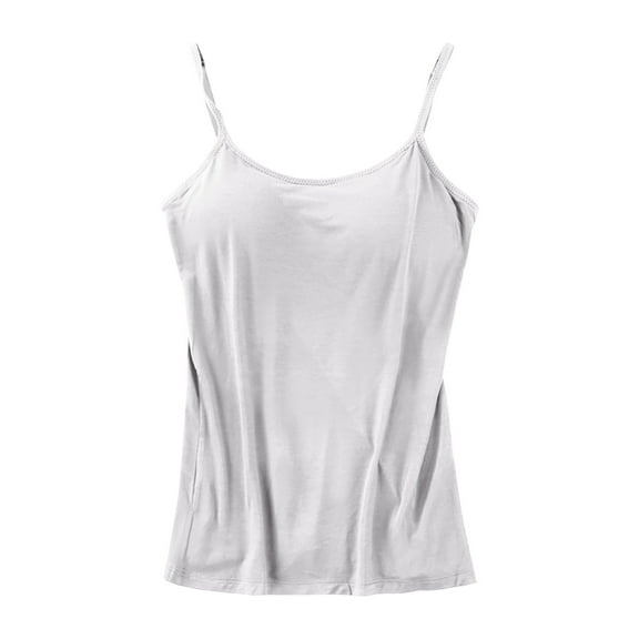 Odeerbi Womens Tank Tops with Built in Bras Sports Bra Bralette Padded Medium Support Yoga Bras For Gym Running Workout Sleeping Traveling Gray