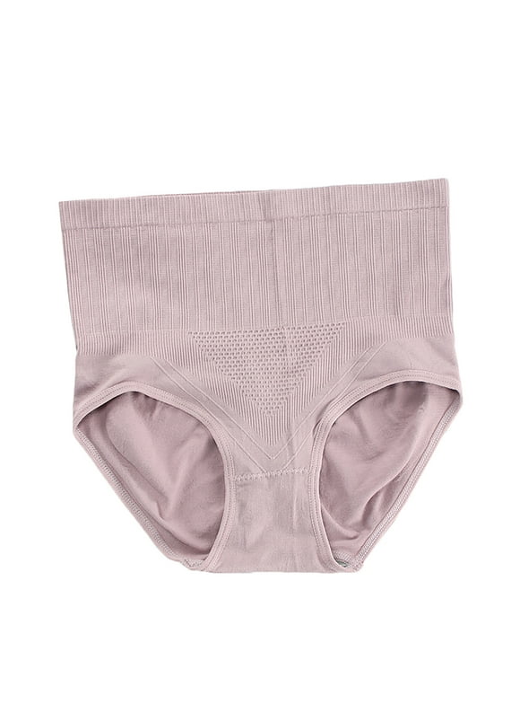 Odeerbi Womens Underwear Seamless Briefs 2024 New High Waist Honeycomb Panties Graphene Crotch Panties Purple