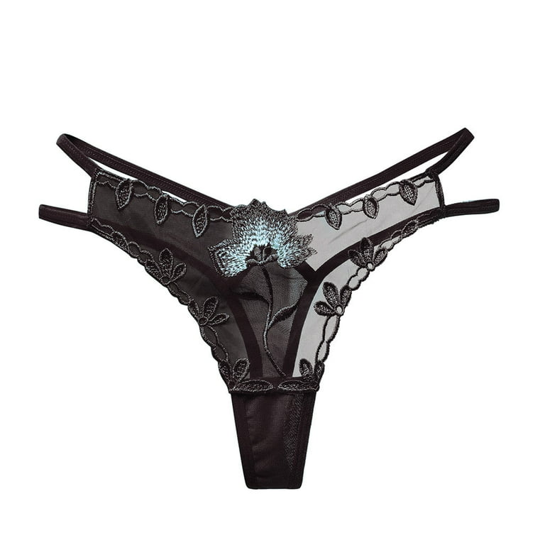 Odeerbi Womens Underwear See Through Thongs Thong Erogenous