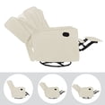 thumbnail image 1 of Odelia Swivel Glider Rocker Recliner-Color:Cream,Fabric:Microfiber, 1 of 4